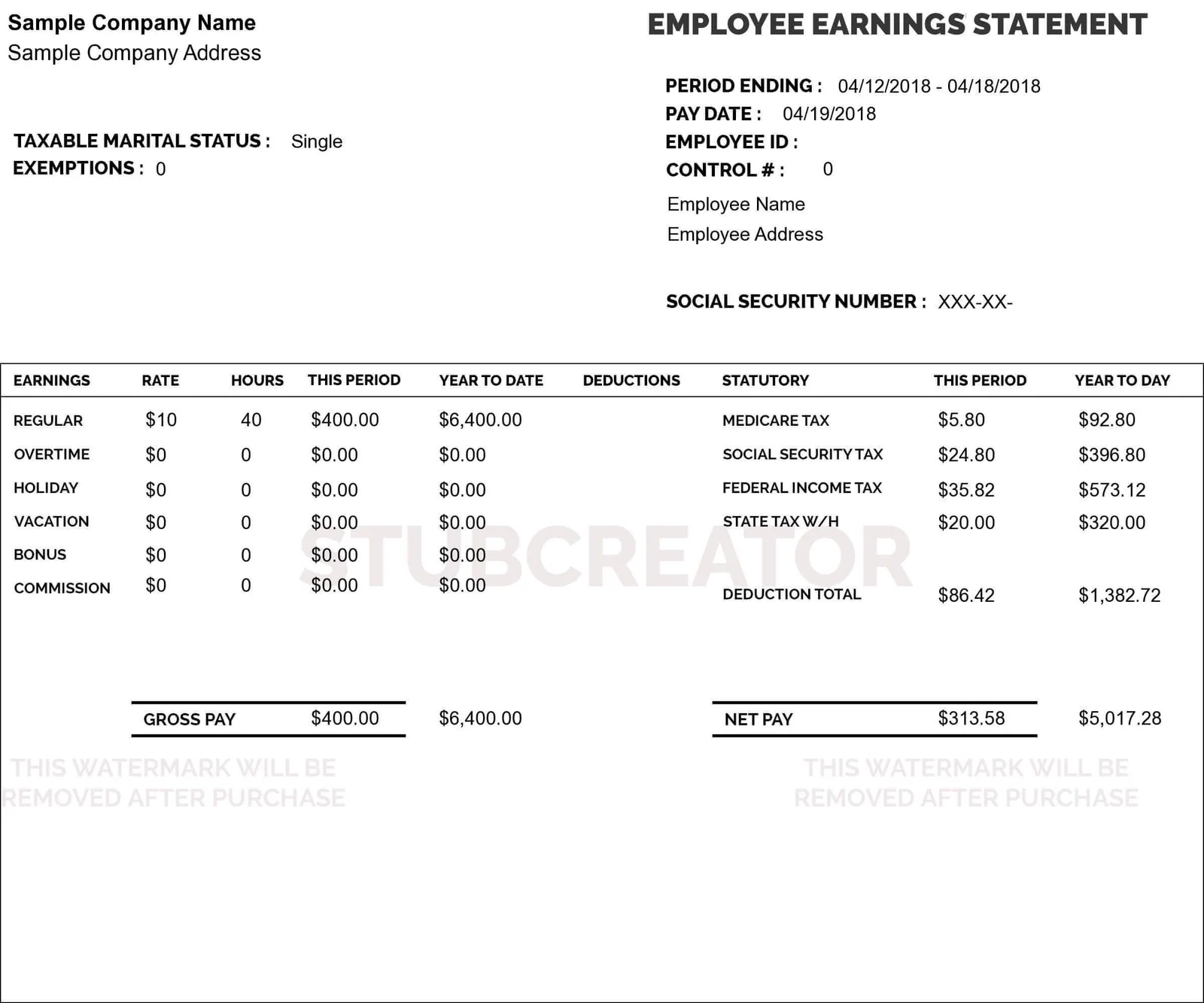 Professional advanced payroll template 3