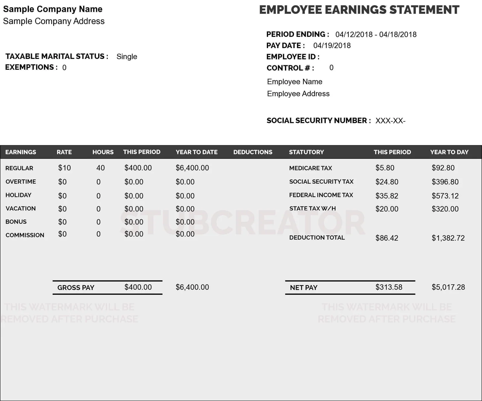 Professional advanced payroll template 4