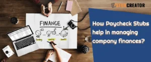 How Paycheck Stubs Help in Managing Company Finances?