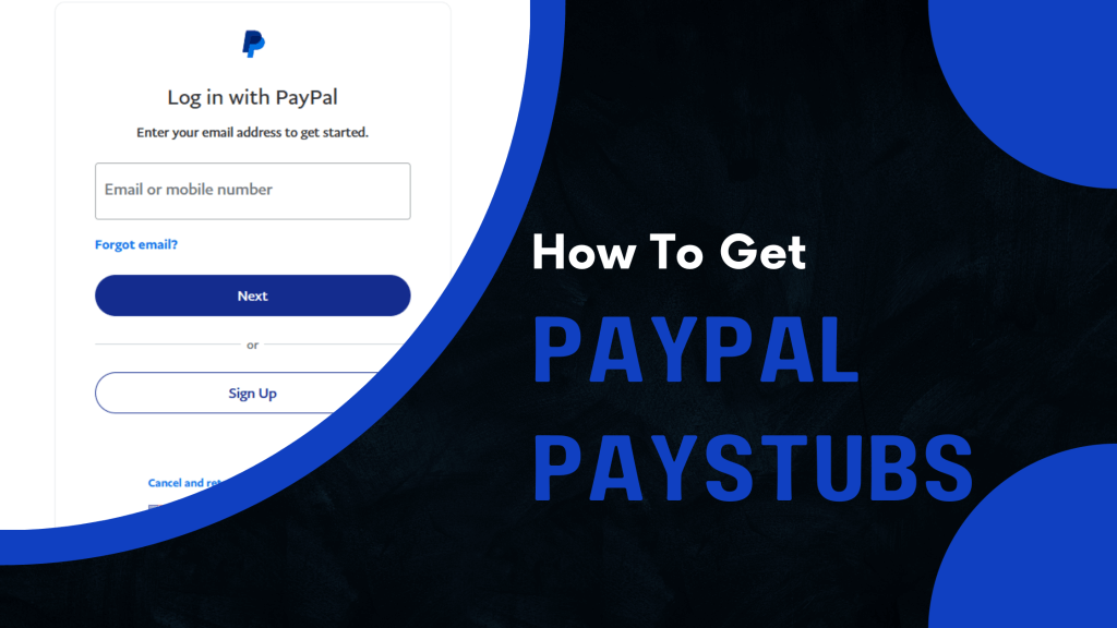PayPal Paystubs