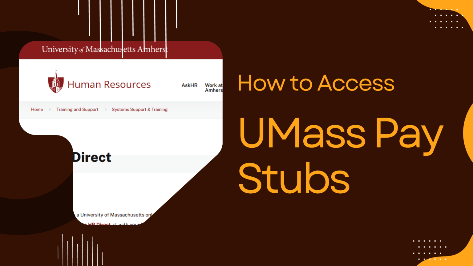 How to Access UMass Pay Stubs?