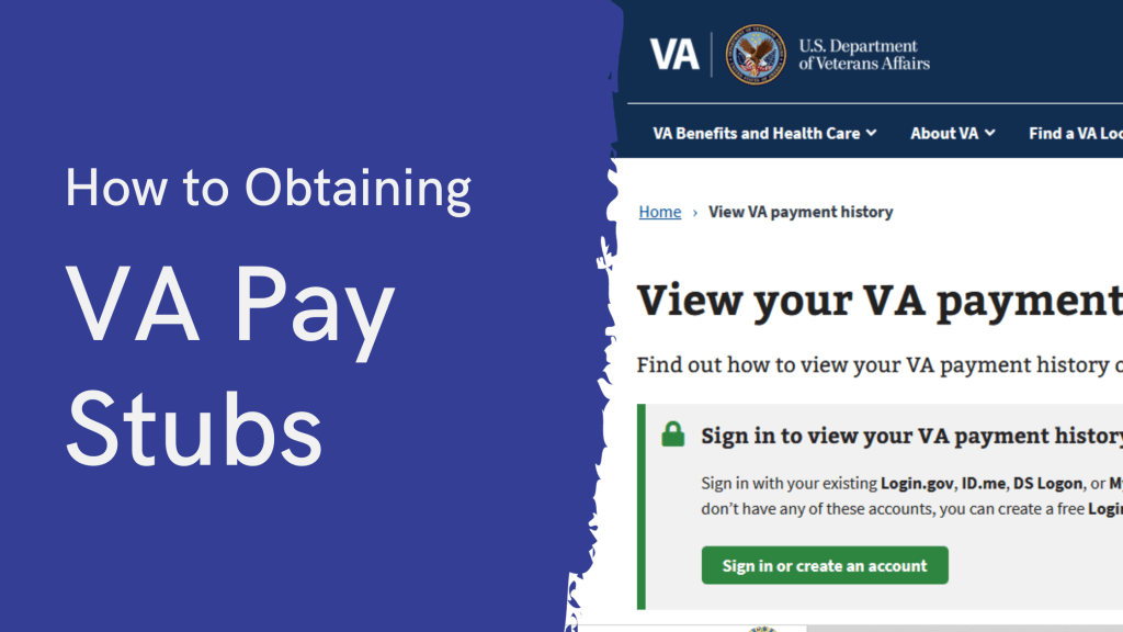 How to obtaining va pay stubs 
