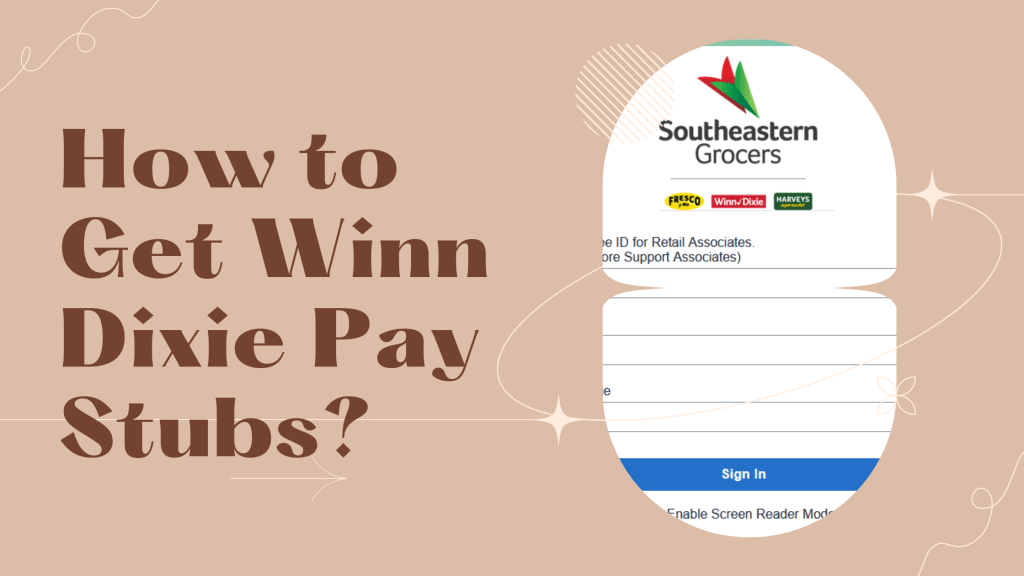 Winn Dixie Pay Stubs