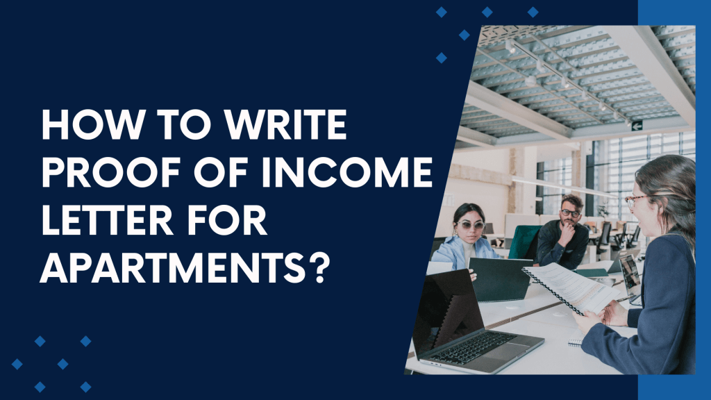 Income Letter For Apartments