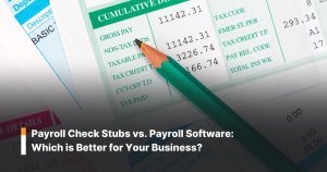 Payroll Check Stubs