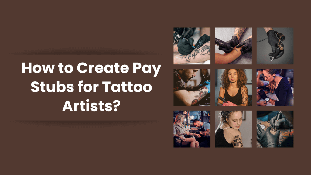 Tattoo Artists pay stubs