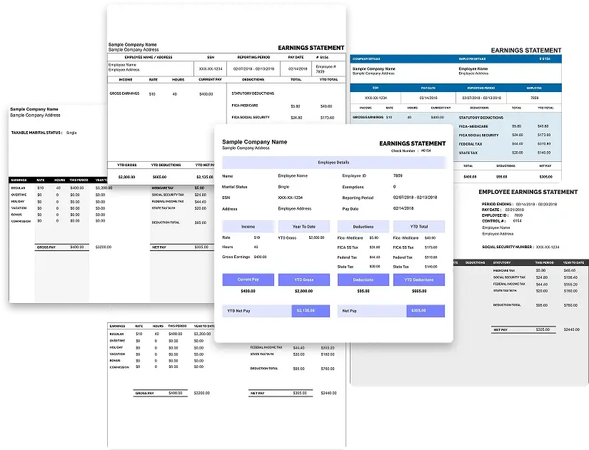 Paystub Templates