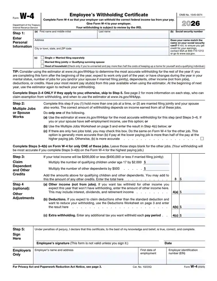 W-4 Form