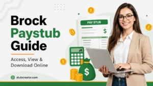 How to access brock paystub
