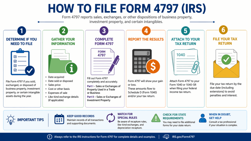 How to file form 4797 (IRS)