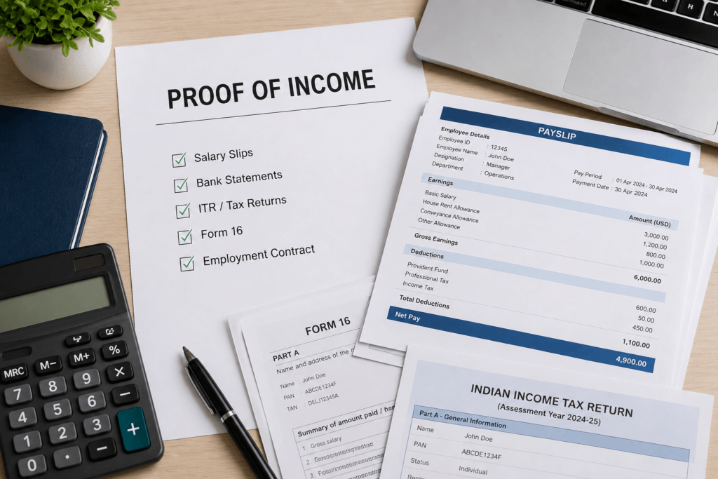 Proof of income