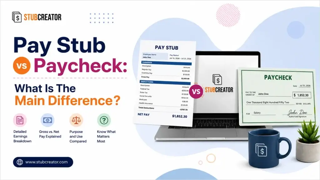 Pay Stub vs Paycheck