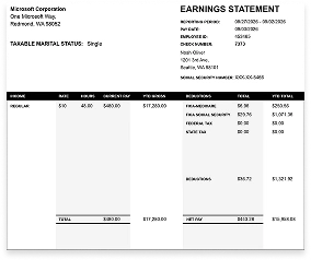 Earnings Statement Preview