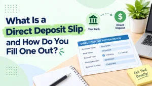 What Is a Direct Deposit Slip and How Do You Fill One Out?